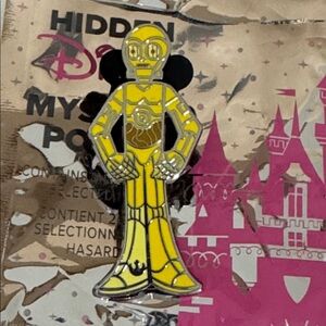 Disney Hidden mystery pouch wave B Star Wars C3PO yellow story pin